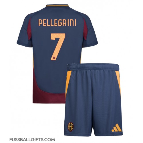 AS Roma Lorenzo Pellegrini #7 Fußballbekleidung 3rd trikot Kinder 2024-25 Kurzarm (+ kurze hosen)